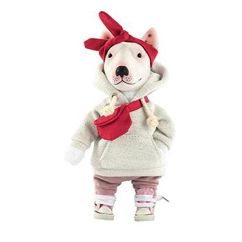 

Игрушка мягкая Sobasiki «Бультерьер Люси» в подарочной упаковке, I Love to Рlay, 23 см, Россия