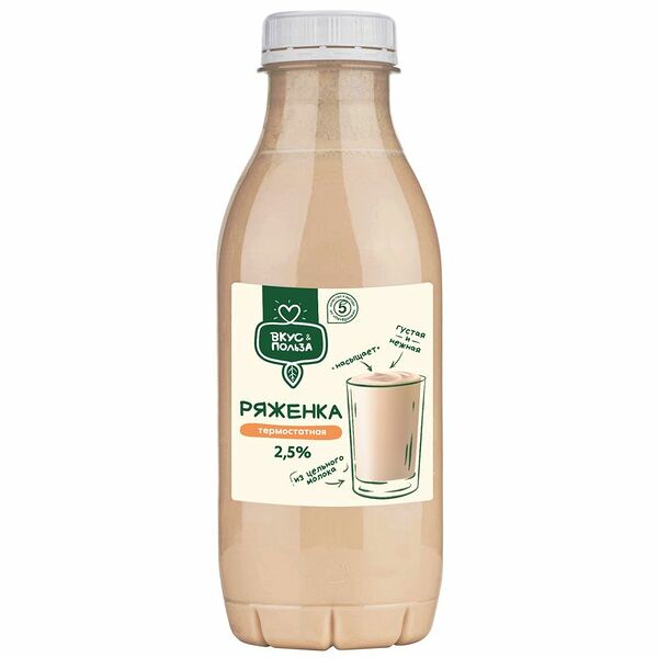 Ряженка Вкус & Польза термостатная 2.5% 450г