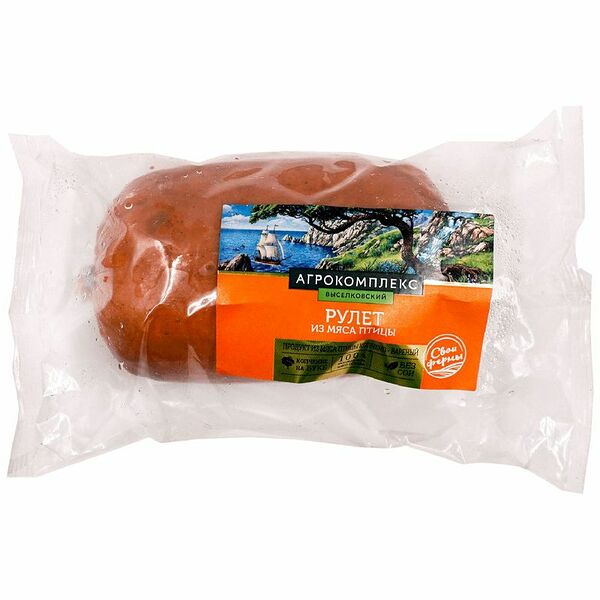 Рулет Агрокомплекс из мяса птицы к/в вес 