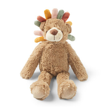 Игрушка мягкая Happy Horse Лев Leo серо-коричневый, 28 см