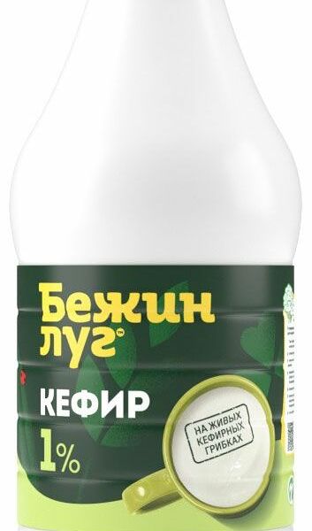 Кефир Бежин Луг 1% 925г