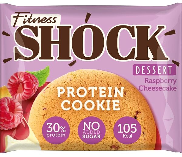 Печенье протеиновое FitnesShock Малиновый чизкейк 35г