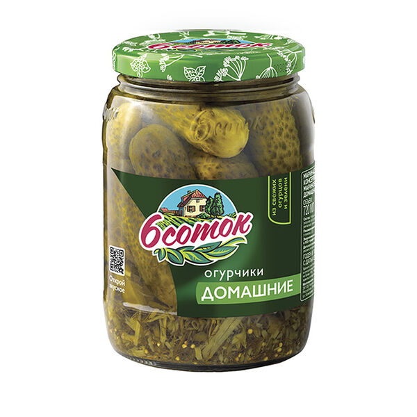 Огурчики 6 соток Домашние, 680г