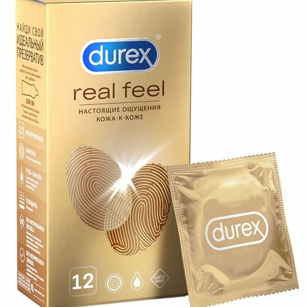 Презервативы Durex Real Feel для естественных ощущений 12 шт.