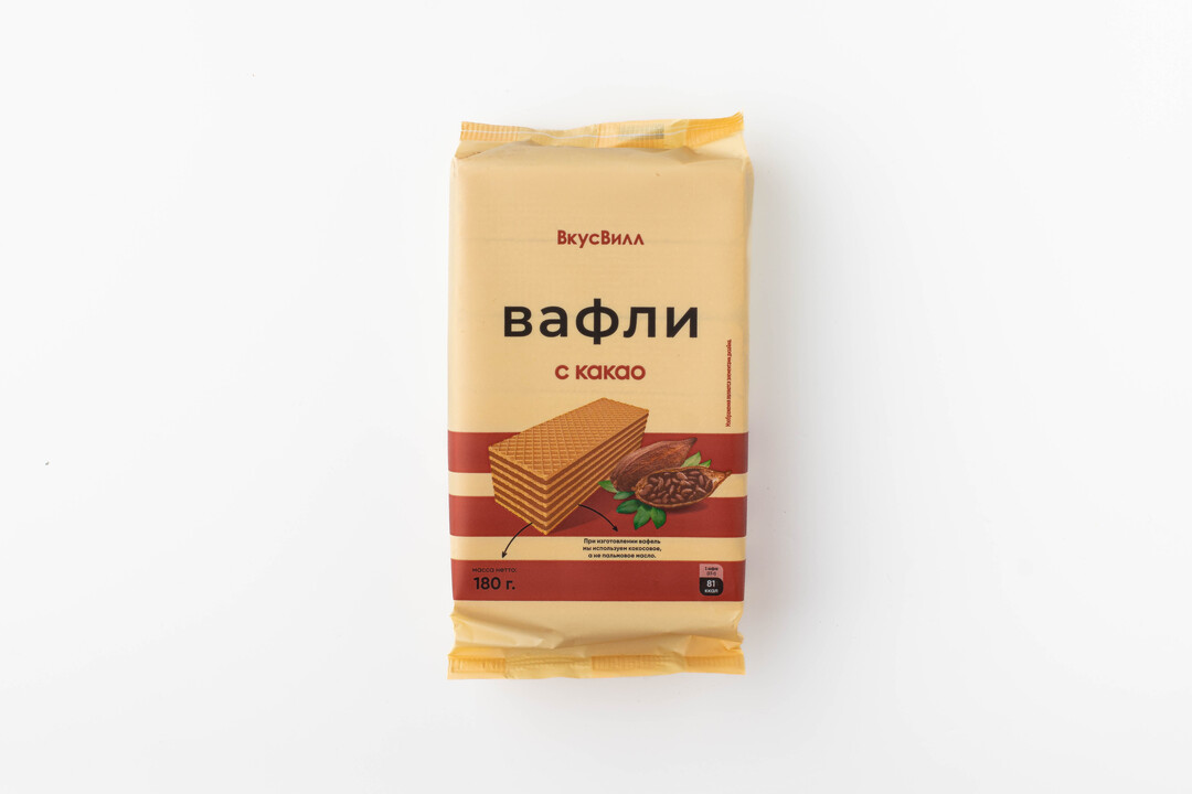 

Вафли с какао ВкусВилл 180 г