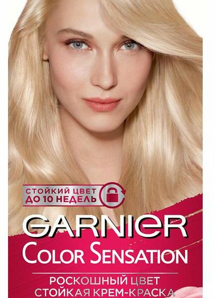 Стойкая крем-краска для волос Garnier Color Sensation 10.21 Перламутровый шелк, 112 мл