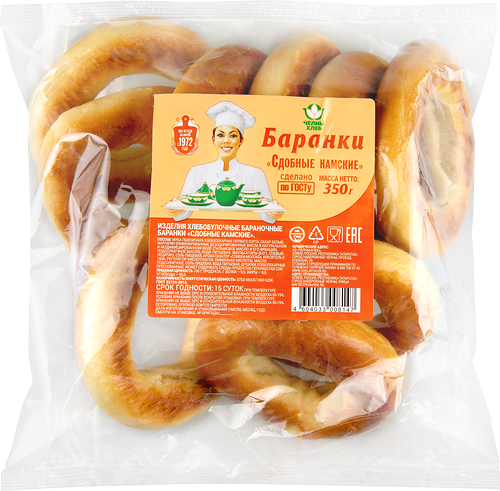 Баранки Челны-хлеб Сдобные Камские 350г