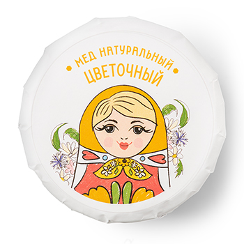 

Мед Пчельник Матрешка цветочный 270 г, ст/б, Россия