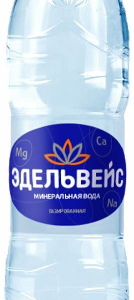 Вода минеральная Эдельвейс газированная 1.5л