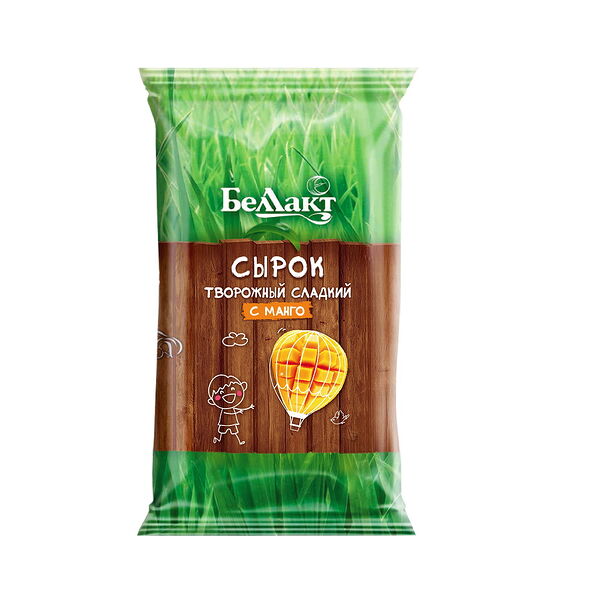 Сырок твор сладкий с манго 7% 100г п/пл