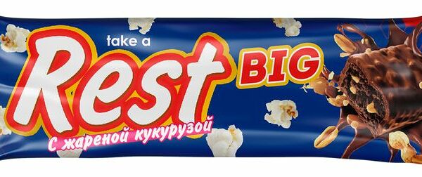 Батончик Soj Rest шоколадный с жаренным арахисом, изюмом и кукурузой 52г