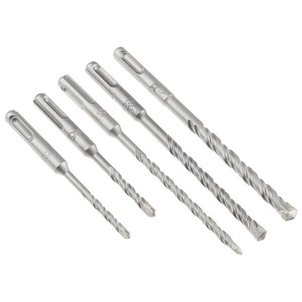 Ермак набор буров по бетону системы sds-plus, серия master 5 шт(5/110, 6/110, 6/160, 8/160, 10/160)