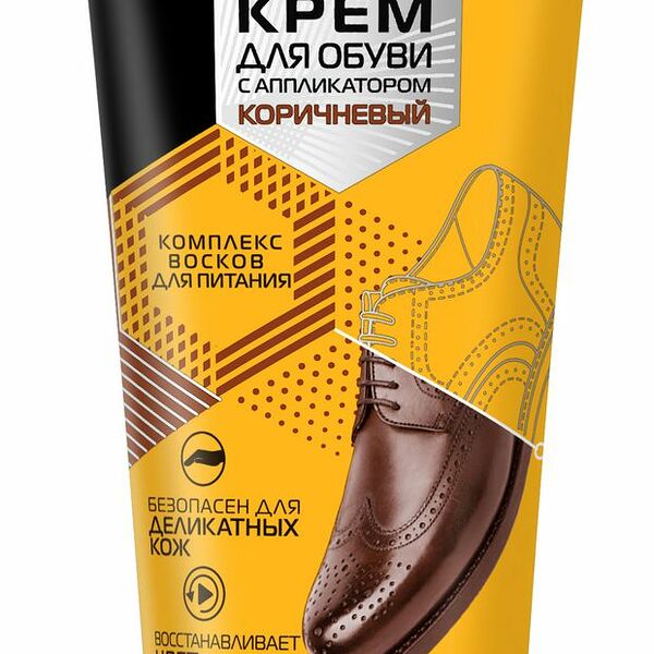 Крем для обуви Salton гладкая кожа коричневый с аппликатором 75 мл