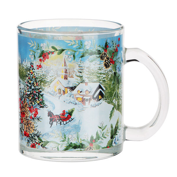 Ассорти кружка 320мл стекло 1 шт дизайн в ассортименте