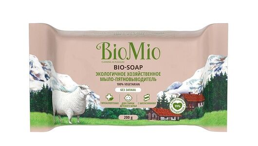 Мыло Biomio хозяйственное экологическое без запаха пятновыводитель