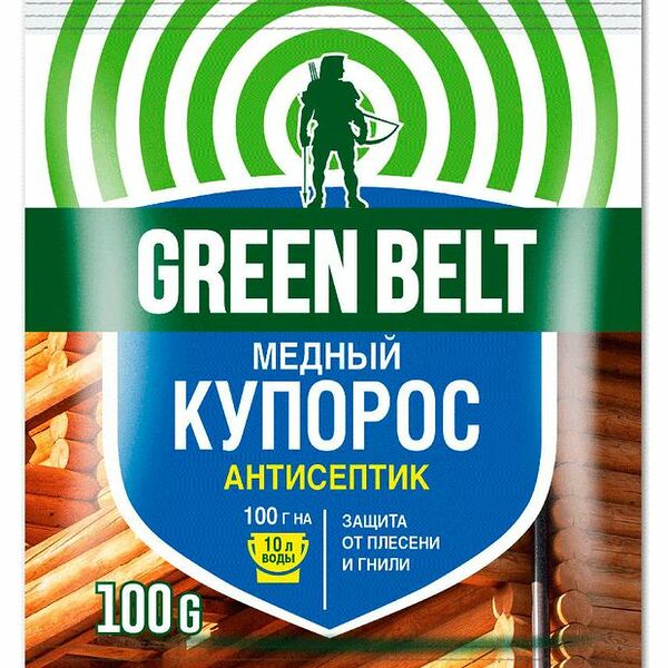 Антисептик Медный купорос Грин Бэлт от плесени и гнили