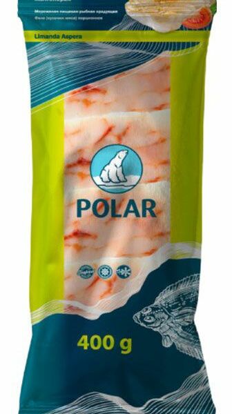 Камбала замороженная Polar желтоперая филе порционное 400 г