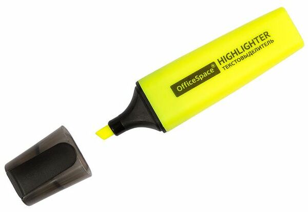 Текстовыделитель OFFICESPACE 1-5мм желтый Арт. H_16441