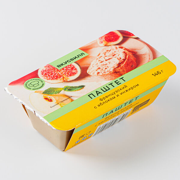 Французский паштет с яблоком и инжиром