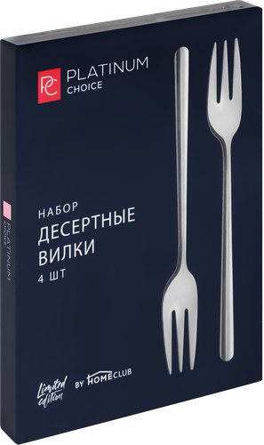 

Набор столовый Platinum Choice вилки десертные, Арт. TR-9914, 4шт