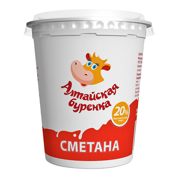 Сметана Алтайская Буренка 20%