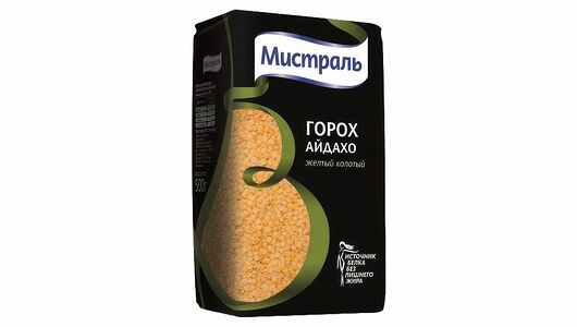 Горох желтый Мистраль шлифованный колотый