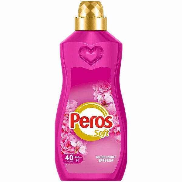 Кондиционер Peros цветок вишни и розовый пион для белья, 960мл
