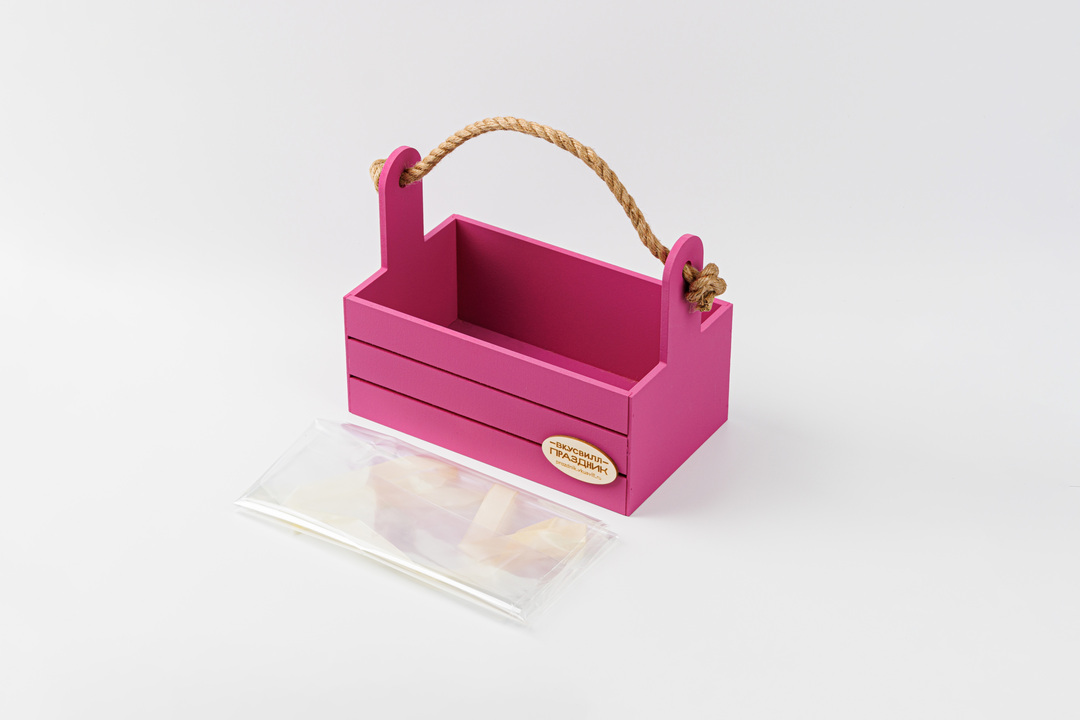 

Бокс ящик деревянный подарочный малый ягодный