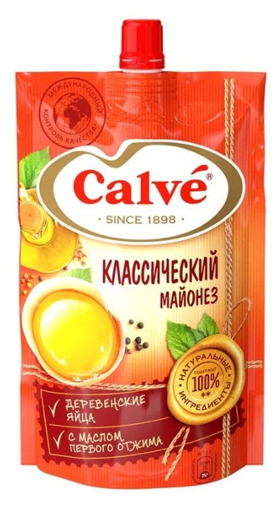 

Майонез Calve Классический 50% 400 г