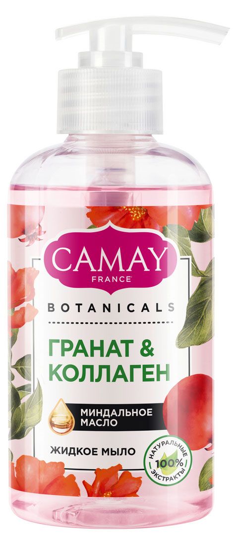 

Мыло жидкое Camay Botanicals гранат-коллаген 280 мл