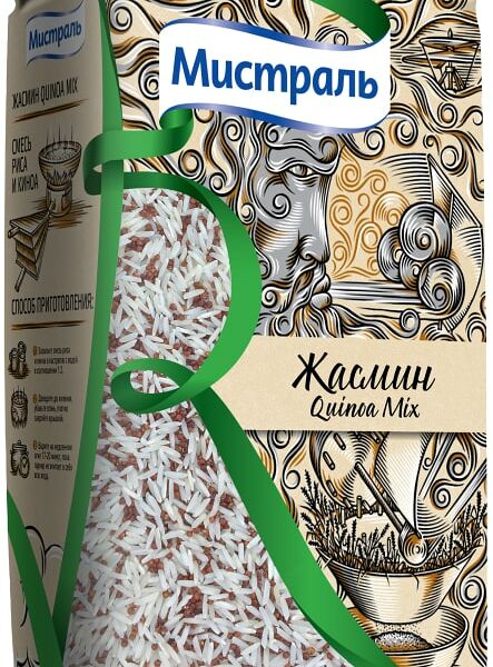 Рис Мистраль Жасмин с красным киноа 500г