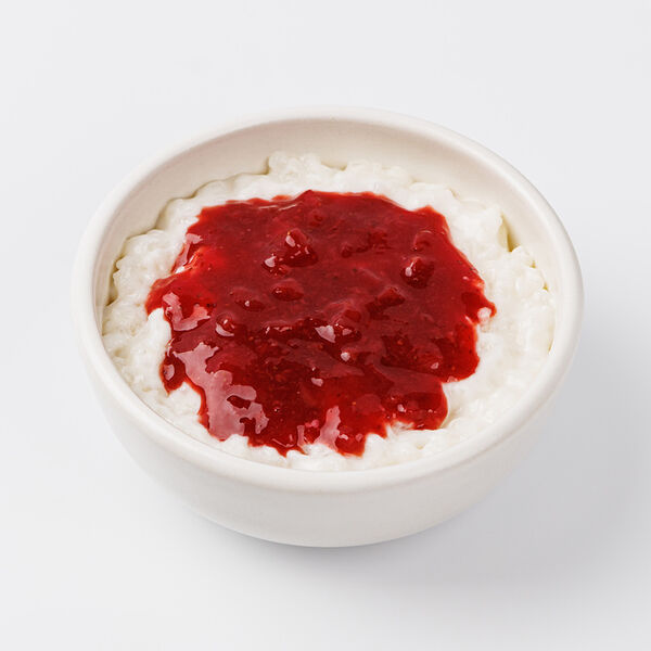 Каша рисовая с клубнично-вишневым топингом 225г