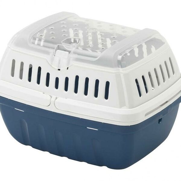 Переноска для грызунов среднего размера Moderna Hipster Large, 38х23х23 см, синий