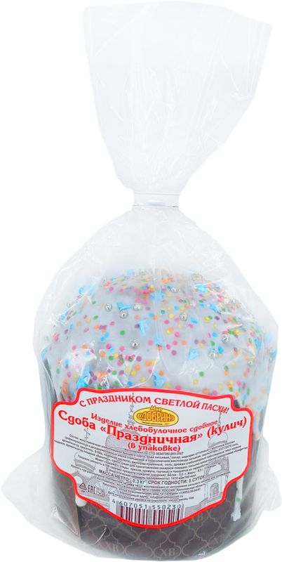 

Кулич Мир Сдобрино Праздничный 300 г