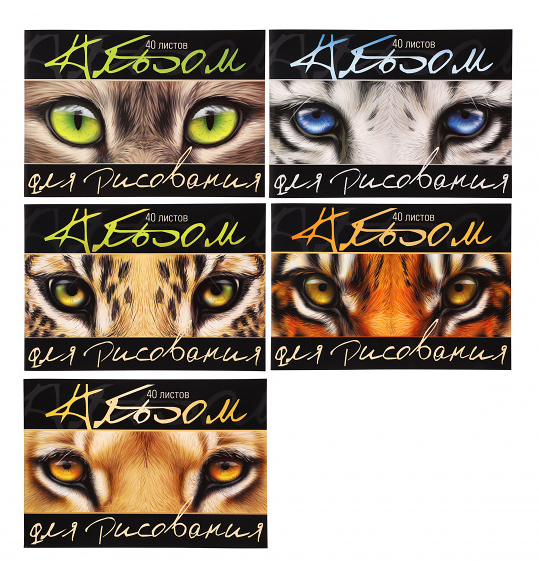 Альбом для рисования ПЗБМ Взгляд А4, 40 л,1шт в ассортименте