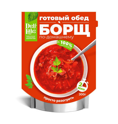 Готовое блюдо DeliLabs Борщ по-домашнему 300 г