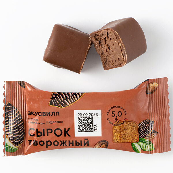 Сырок творожный ВкусВилл с какао 5% 40 г