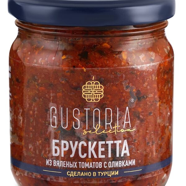 Брускетта из вяленых томатов с оливками Gustoria