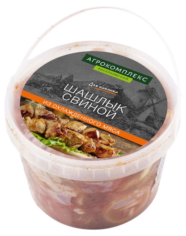 

Шашлык из свинины Агрокомплекс охлажденный вес