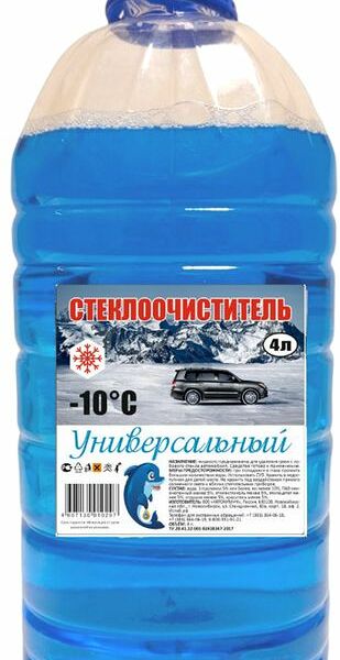 Стеклоочиститель универсальный -10 градусов, 4 л