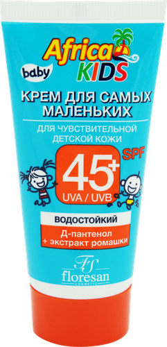 

Крем солнцезащитный Floresan Africa Kids для самых маленьких для чувствительной кожи SPF 45+ 50 мл