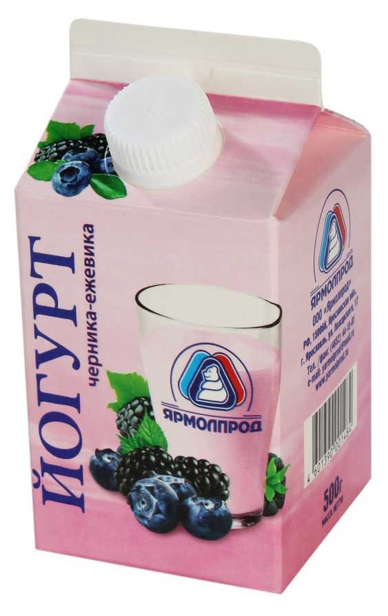 

Йогурт Ярмолпрод Черника-ежевика 1.5% 500 г