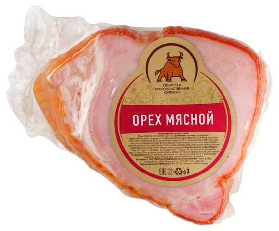 

Орех мясной Сибирская продовольственная компания копчено-вареный, вес