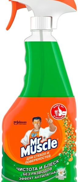 Чистящее средство Mr.Muscle Утренняя роса для мытья стекол и поверхностей 530мл