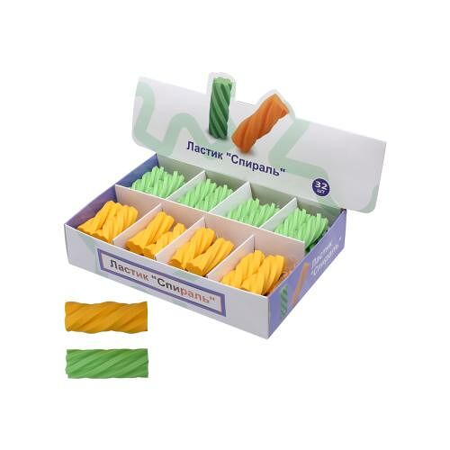 Ластик Спираль в ассортименте 1 шт