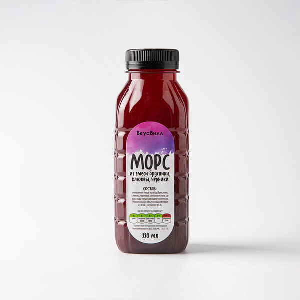 Морс брусника,клюква,черника