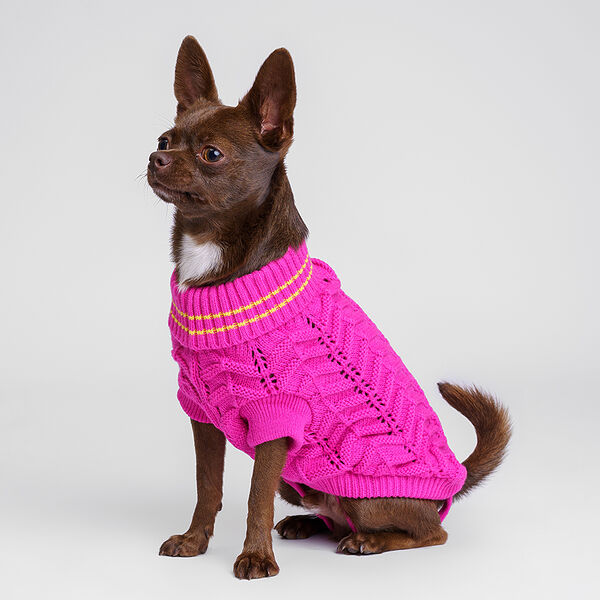 Свитер розовый M