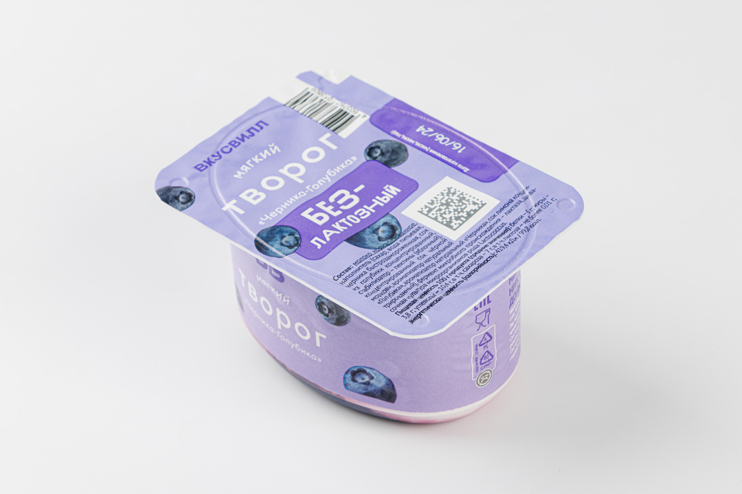 

Творог мягкий безлактозный "Черника-Голубика" 3,8%