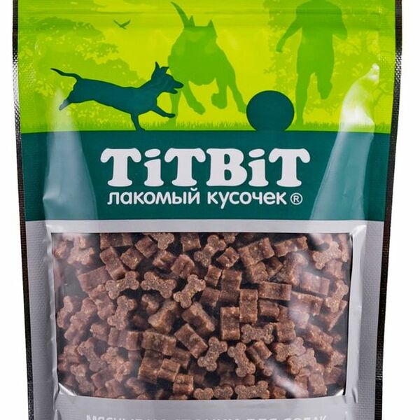 Лакомство для собак Titbit Мясные косточки с говядиной, 145г
