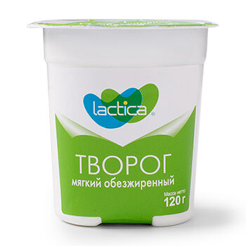 Творог Lactica мягкий обезжиренный 0%